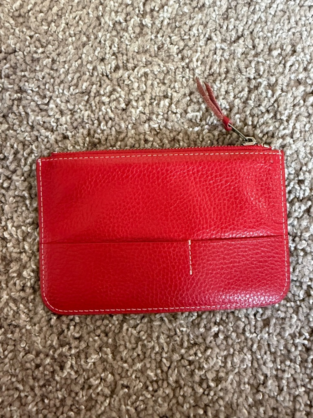 Hermes Dogon Duo Red Leather Wallet Set with Coin Pouch - Picture 3 of 8